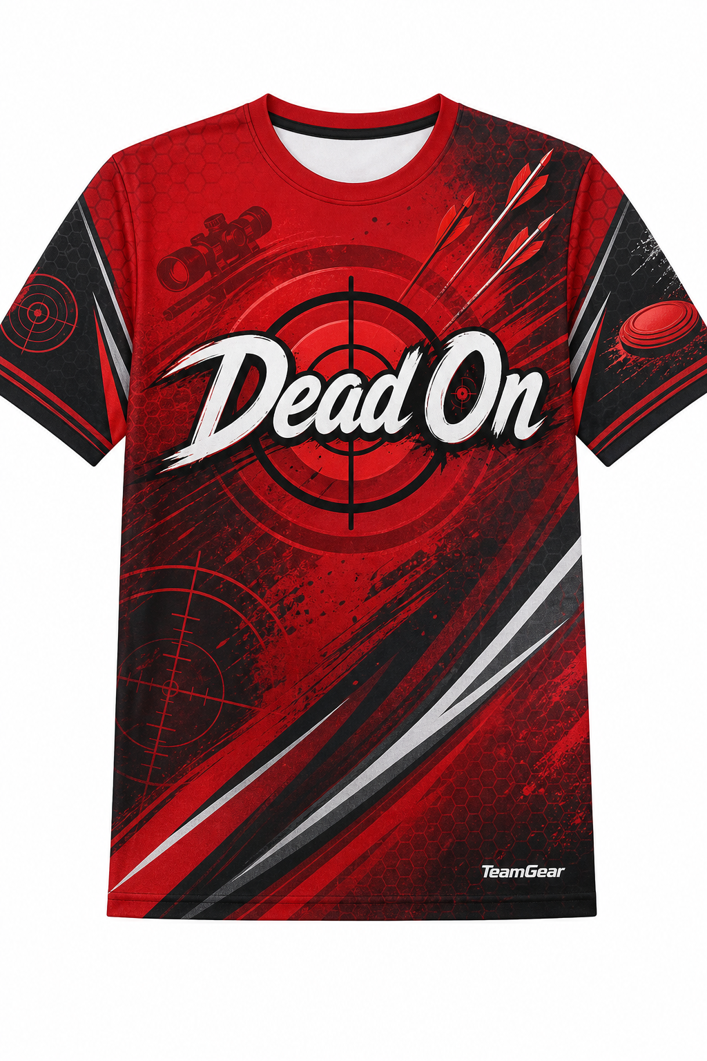 Dead On Red Shooting Jersey design
