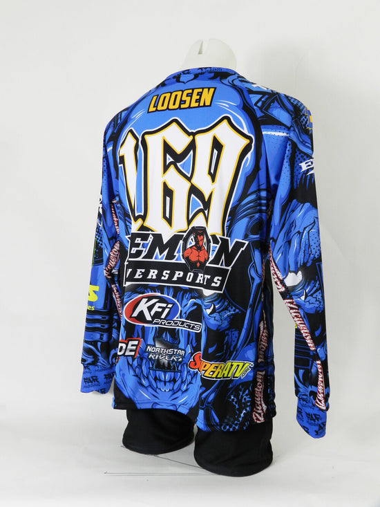 custom racing, motocross jerseys with long sleeves. full sublimation crew neck for dirt bike racing, motorcycle shirts and hoodies, jackets and pants