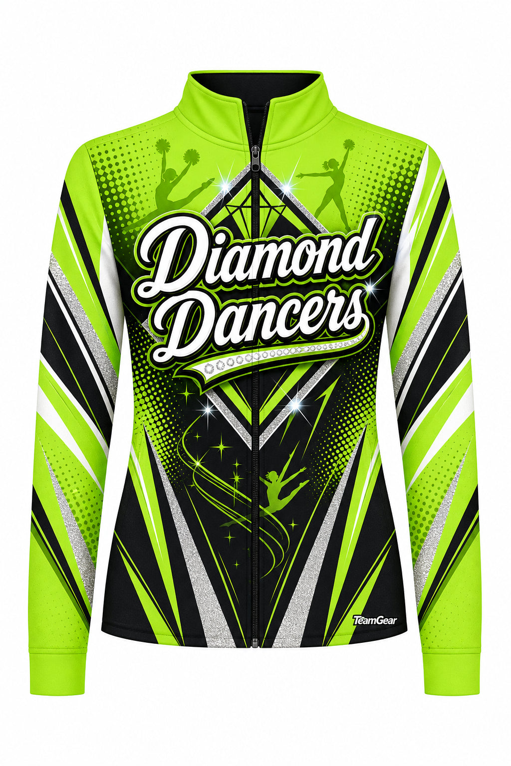 Diamond Dancers Lime Dance Jacket design