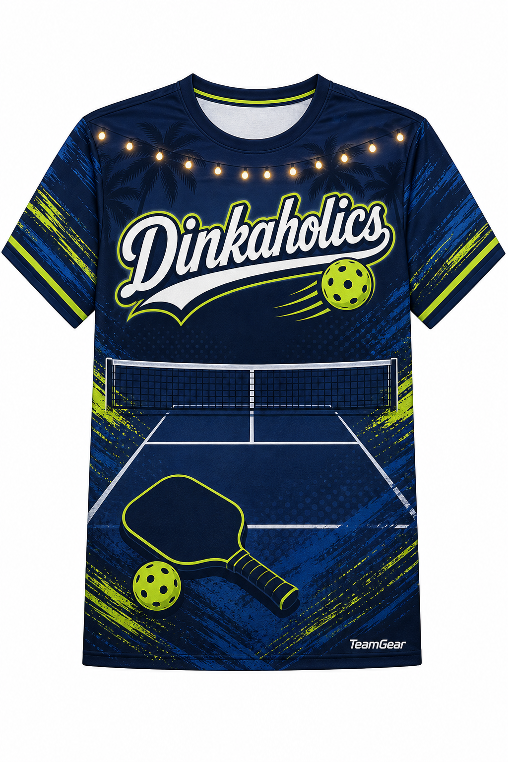 Dinkaholics Navy Pickleball Jersey with name and number