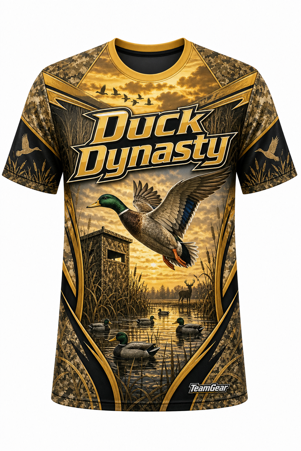 Duck Dynasty Gold Hunting Jersey design