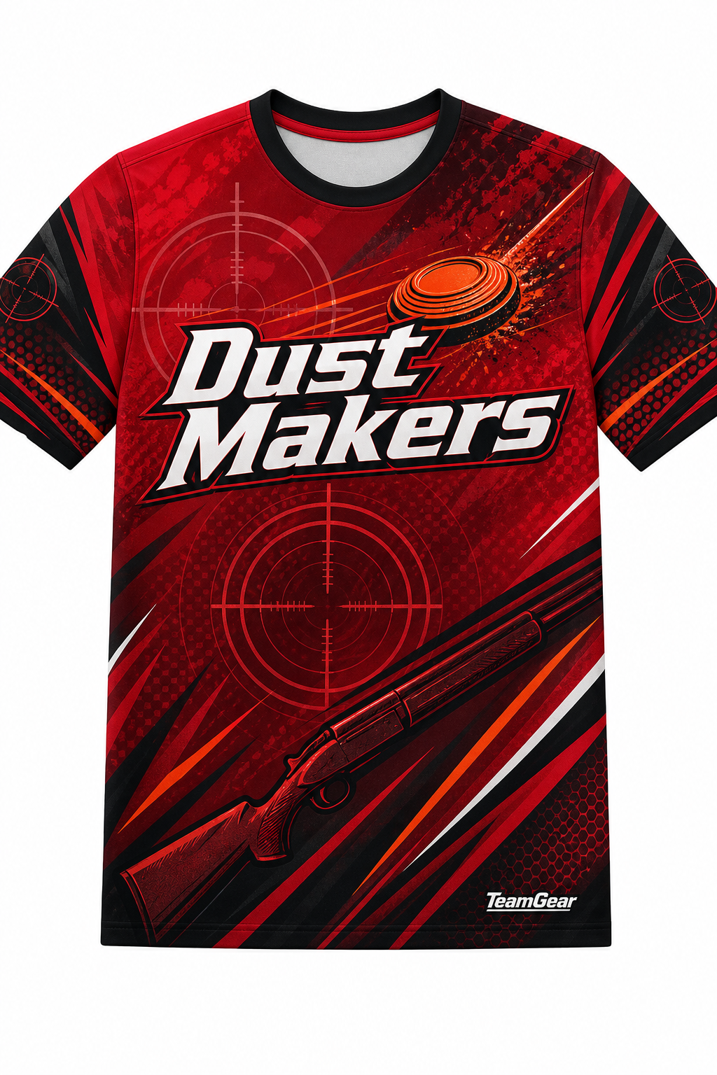 Dust Makers Red Shooting Jersey design