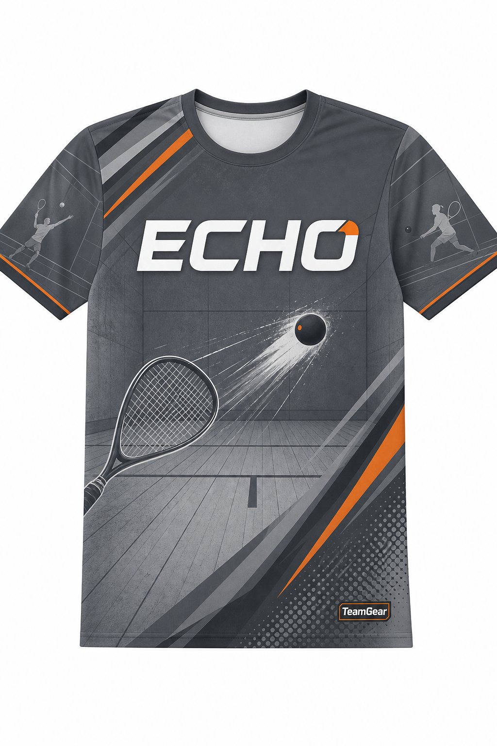 ECHO Grey Racquetball Jersey design