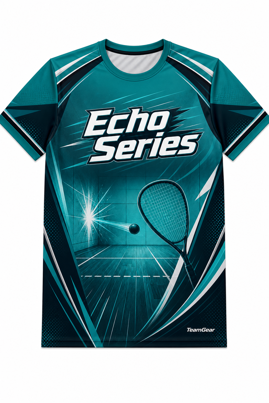 Echo Series Teal Racquetball Jersey design