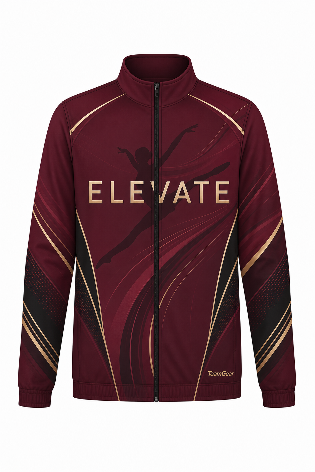 Elevate Maroon Dance Jacket design