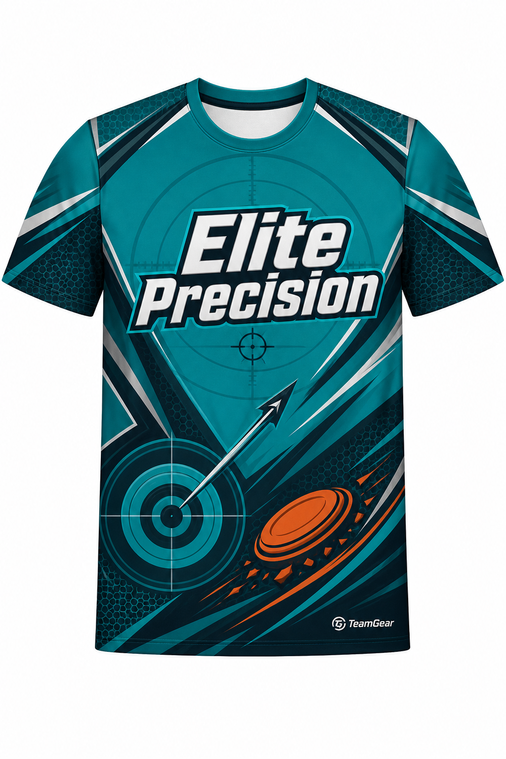 Elite Precision Teal Shooting Jersey design