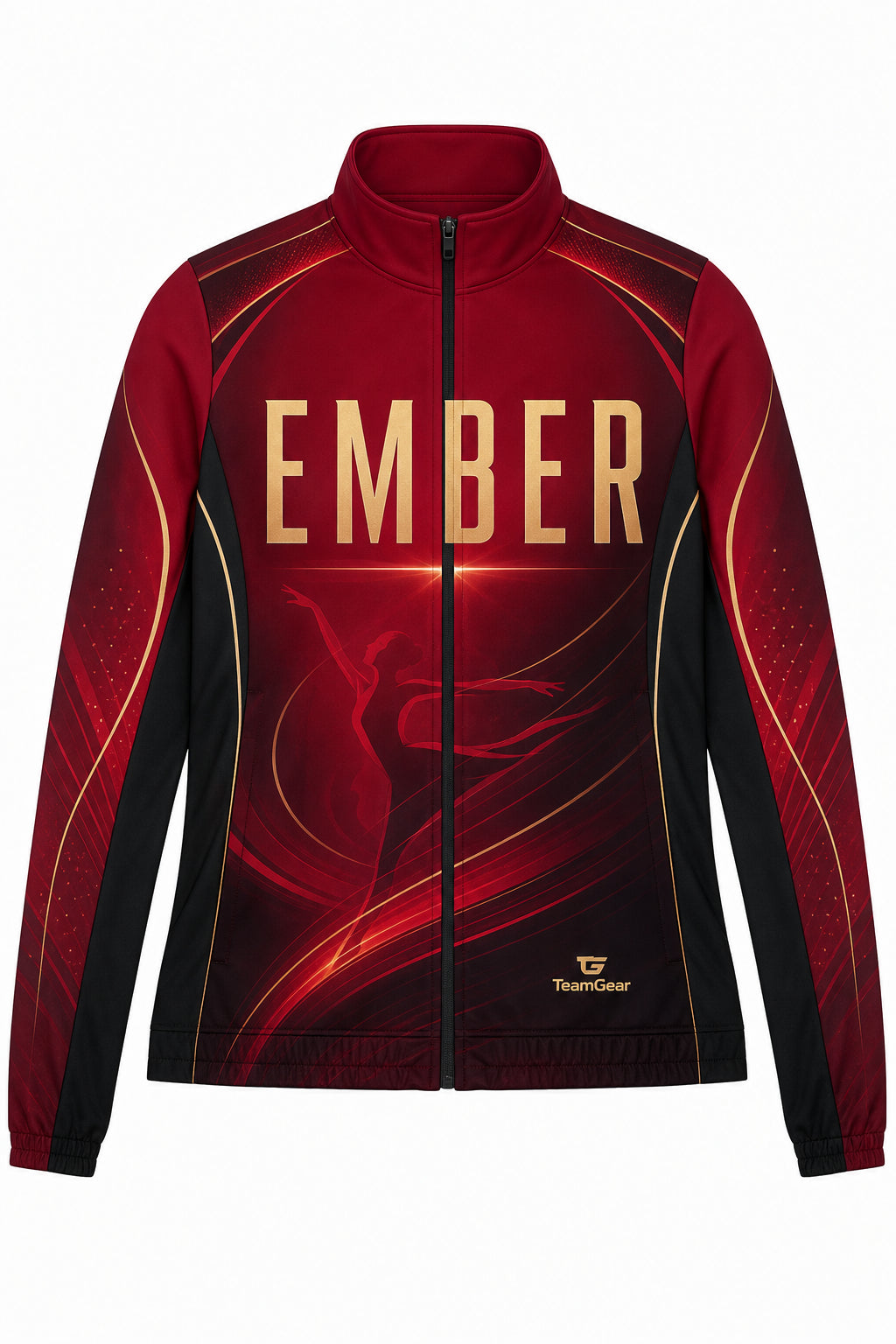 Ember Crimson Dance Jacket design