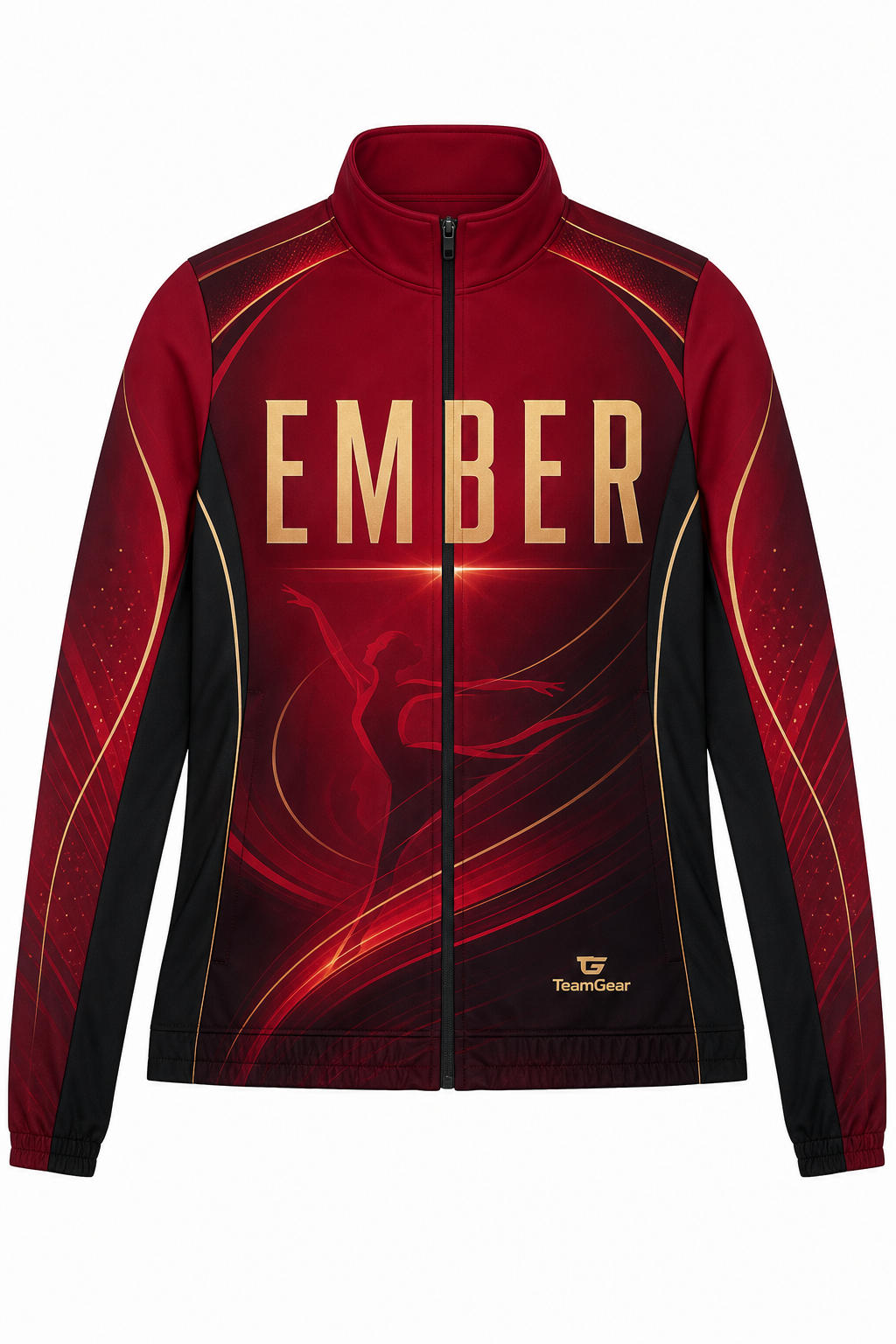 Ember Crimson Dance Jacket design