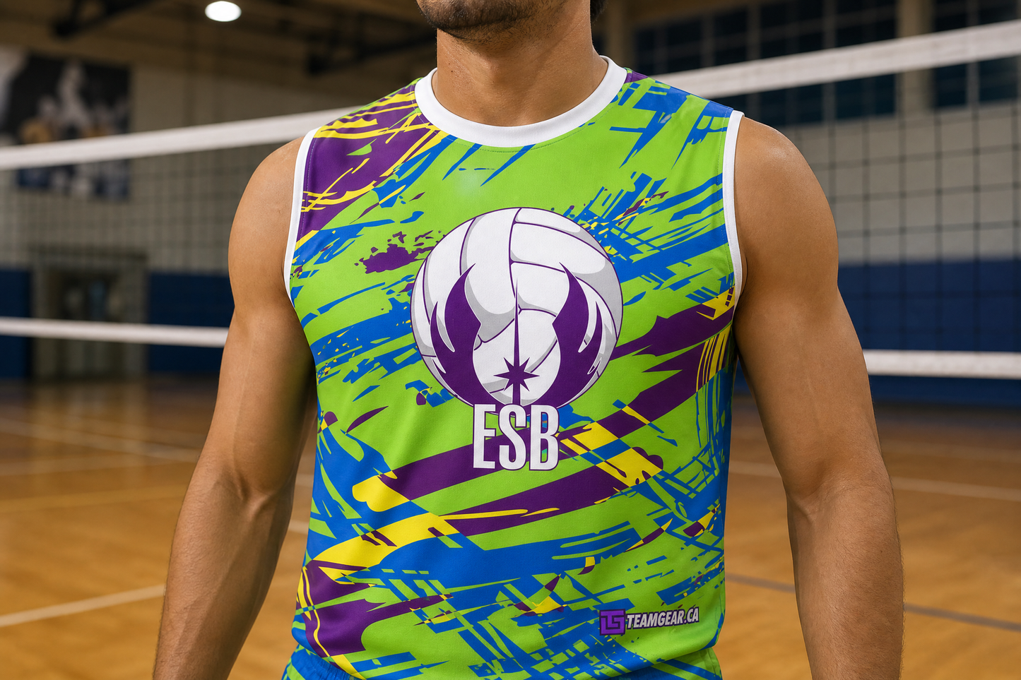 Empire Spikes Back Volleyball Jersey — custom volleyball jersey worn on model — TeamGear Canada