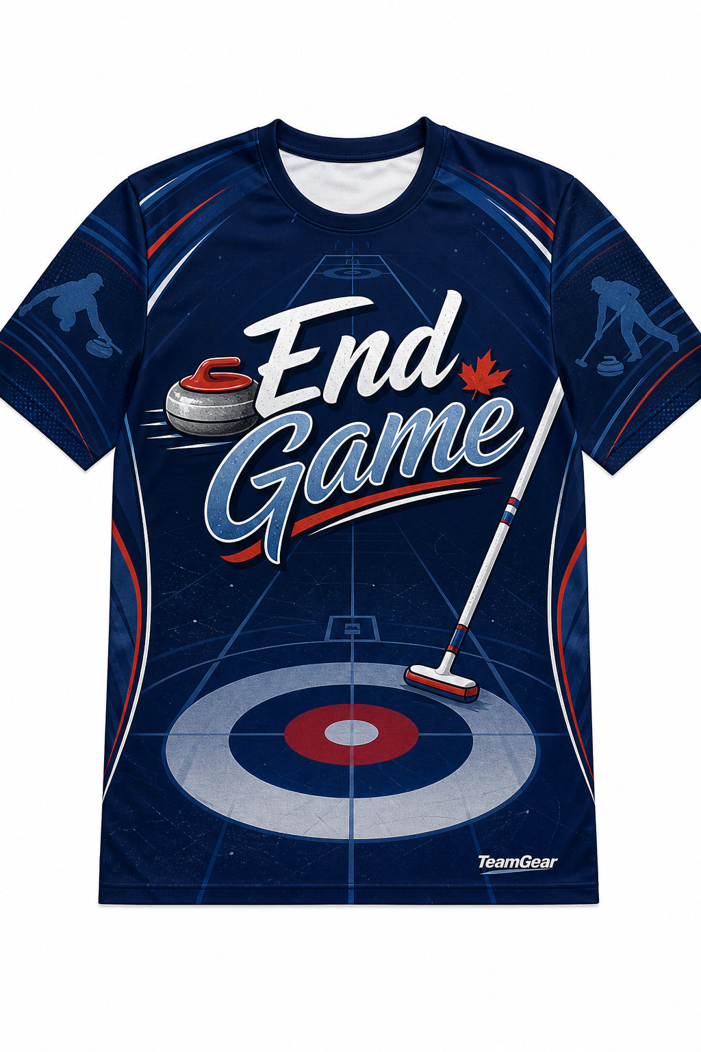 End Game Navy Curling Jersey design