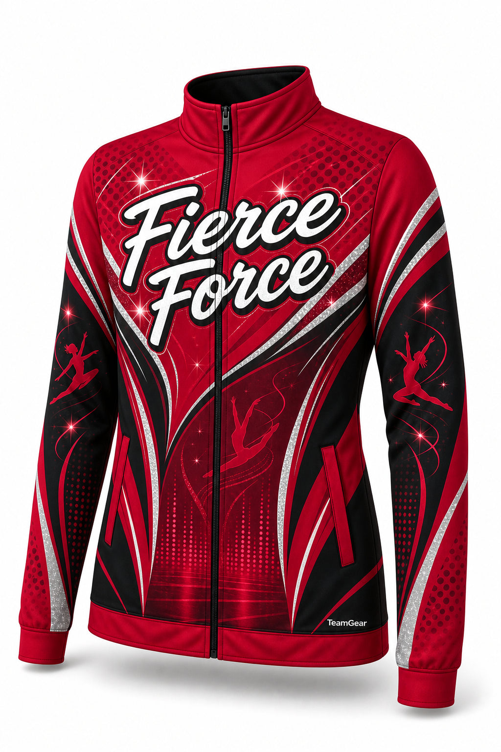 Fierce Force Crimson Dance Jacket - front and back view