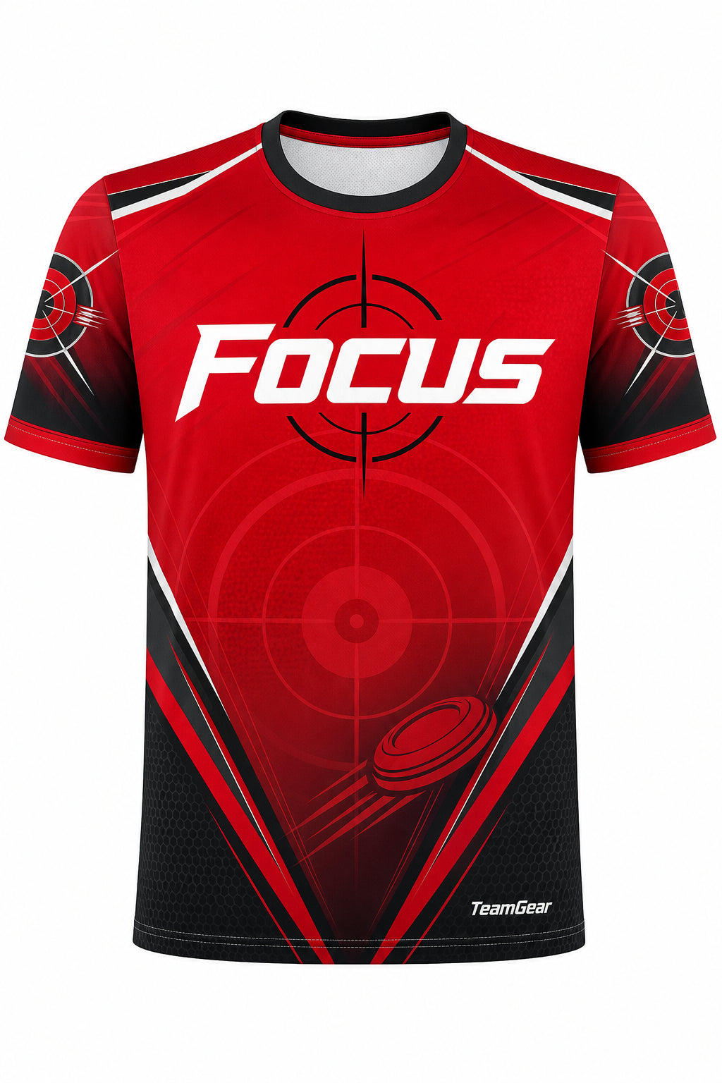 Focus Red Shooting Jersey design