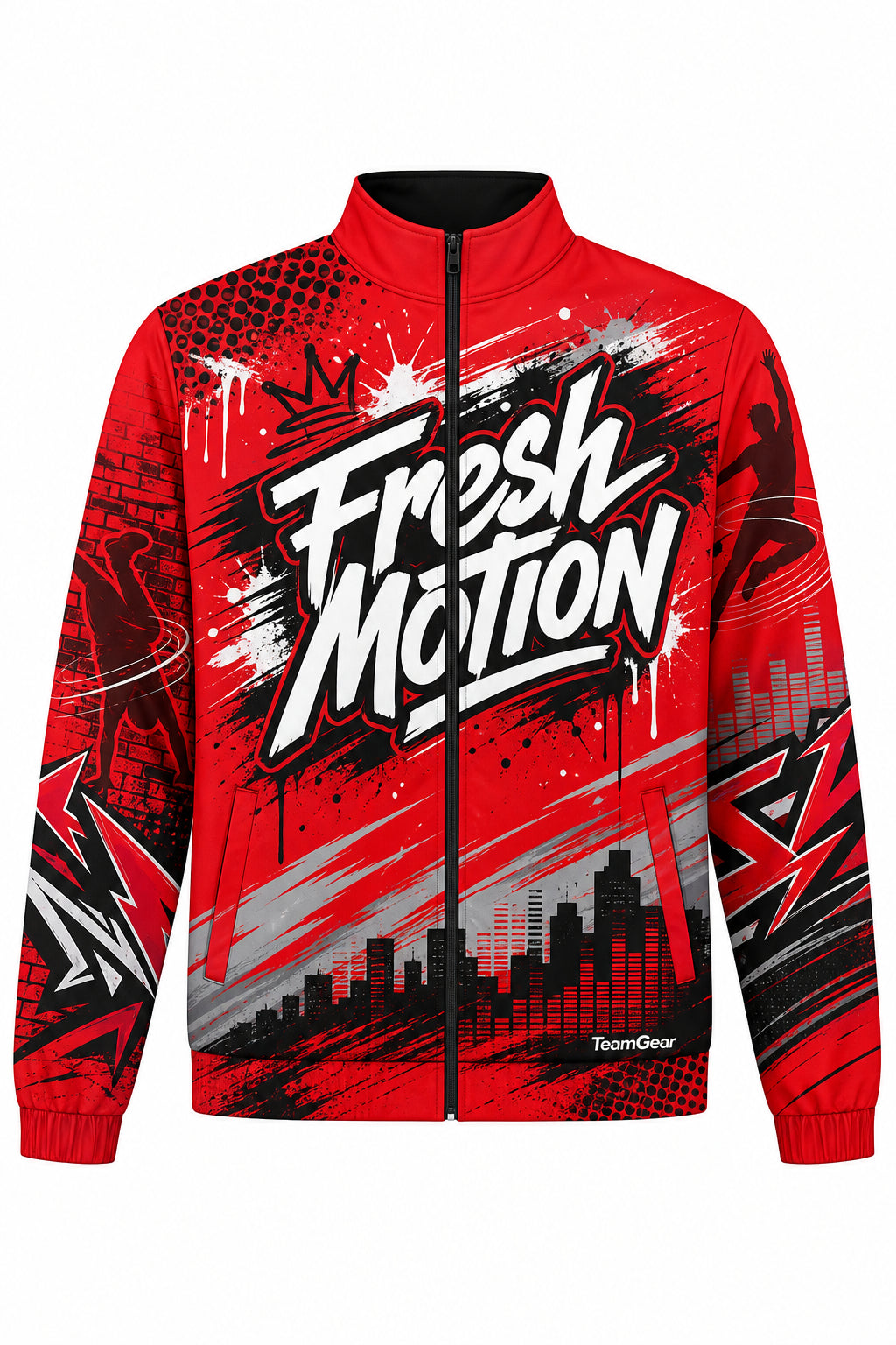 Fresh Motion Red Dance Jacket design