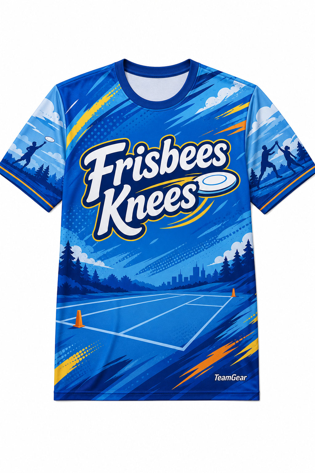 Frisbees Knees Blue Ultimate Frisbee Jersey design