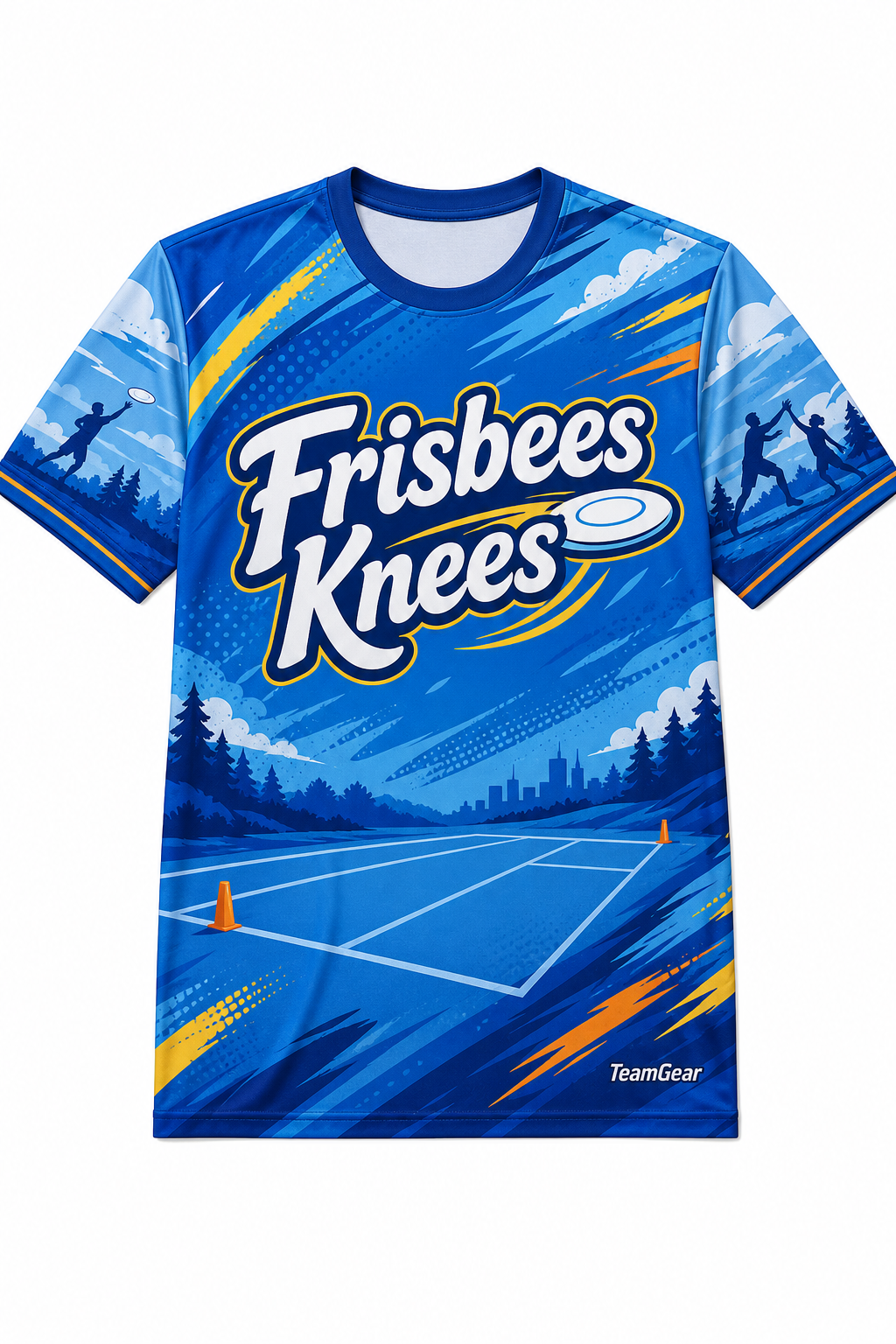Frisbees Knees Blue Ultimate Frisbee Jersey design