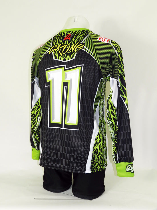 Custom hunting jersey with long sleeves and back numbers