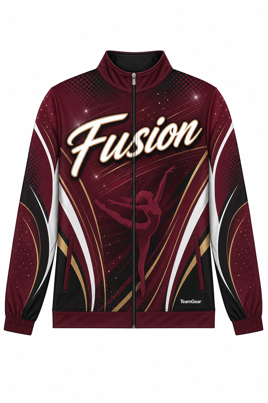 Fusion Maroon Dance Jacket design