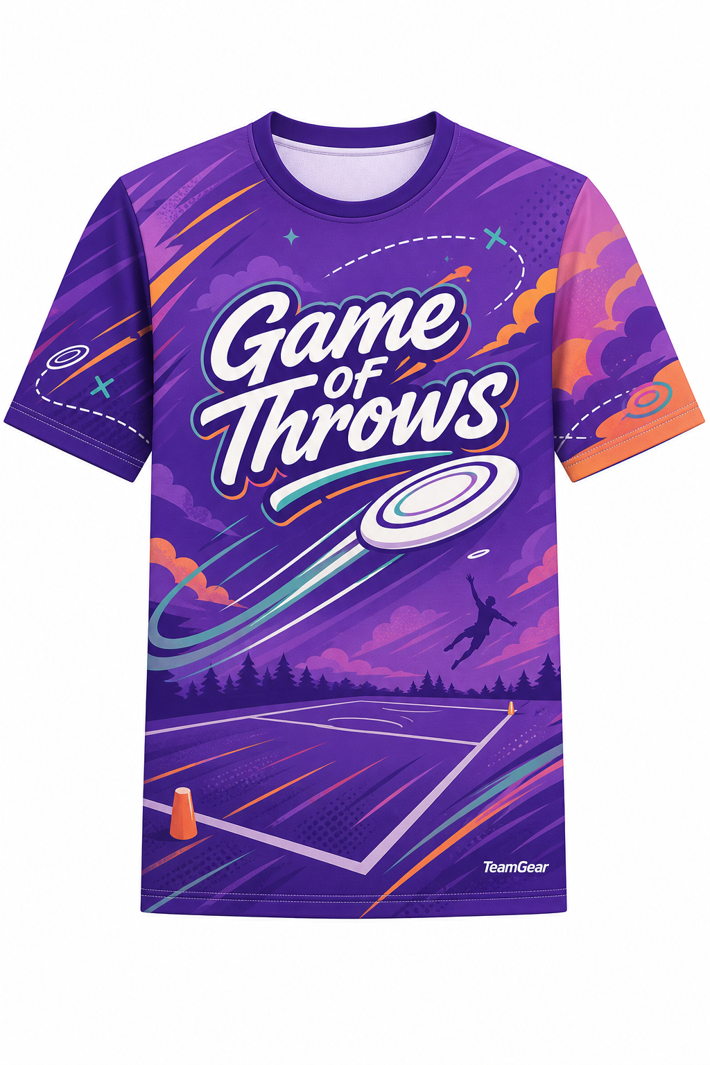 Game of Throws Purple Ultimate Frisbee Jersey design