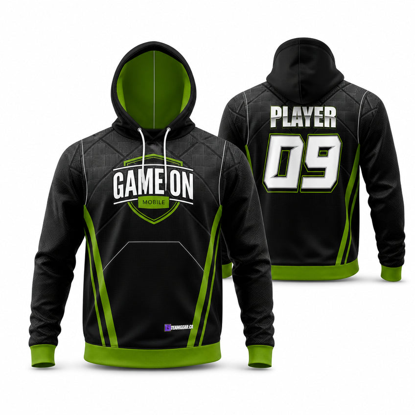 Game On Mobile Hoodie - front and back view