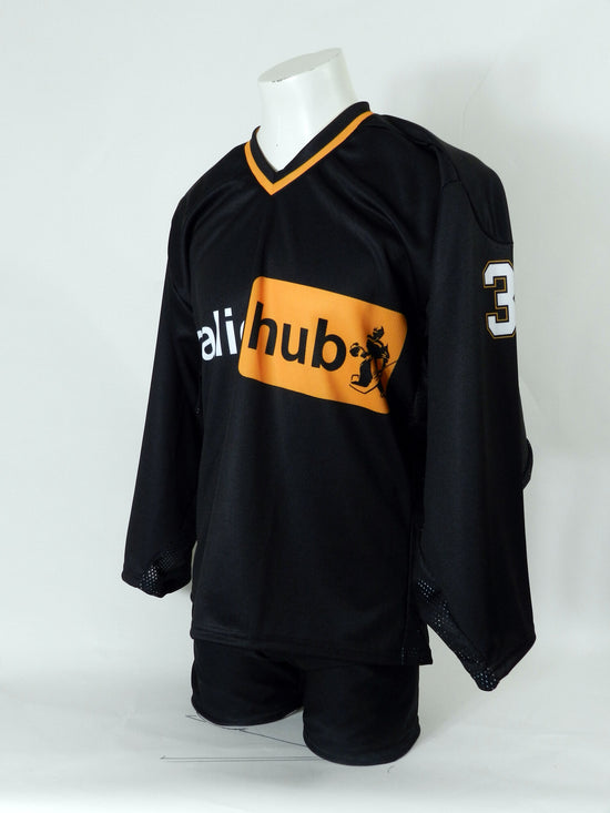 v neck home and away jerseys for hockey. custom full sublimation hockey jerseys and goalie jerseys