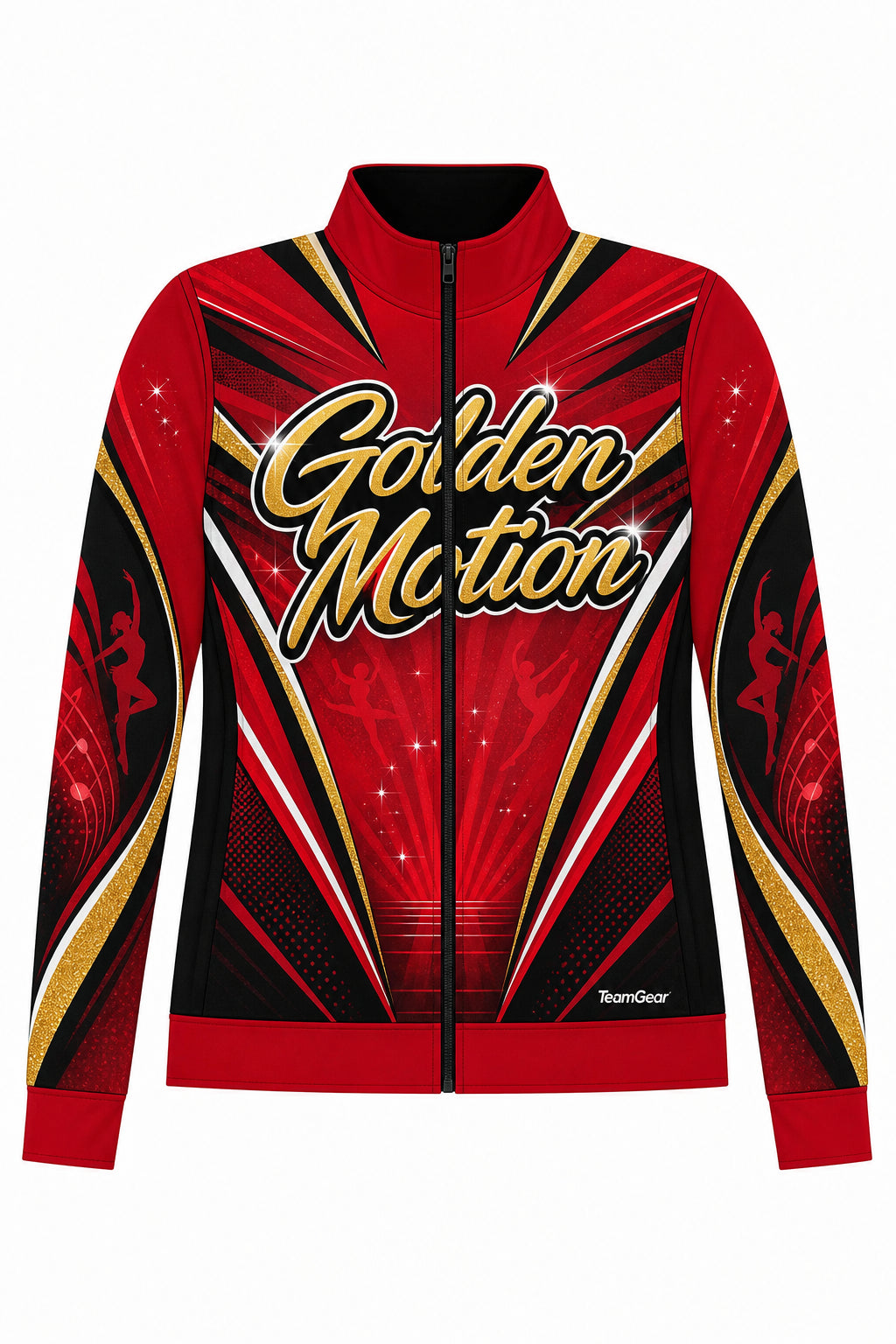 Golden Motion Red Dance Jacket design