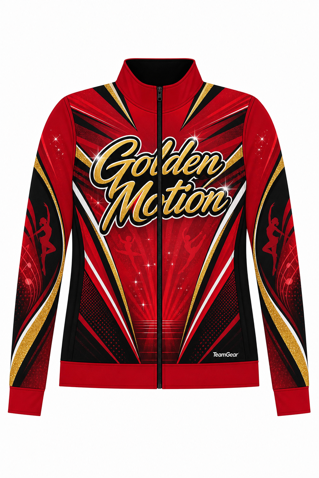 Golden Motion Red Dance Jacket design