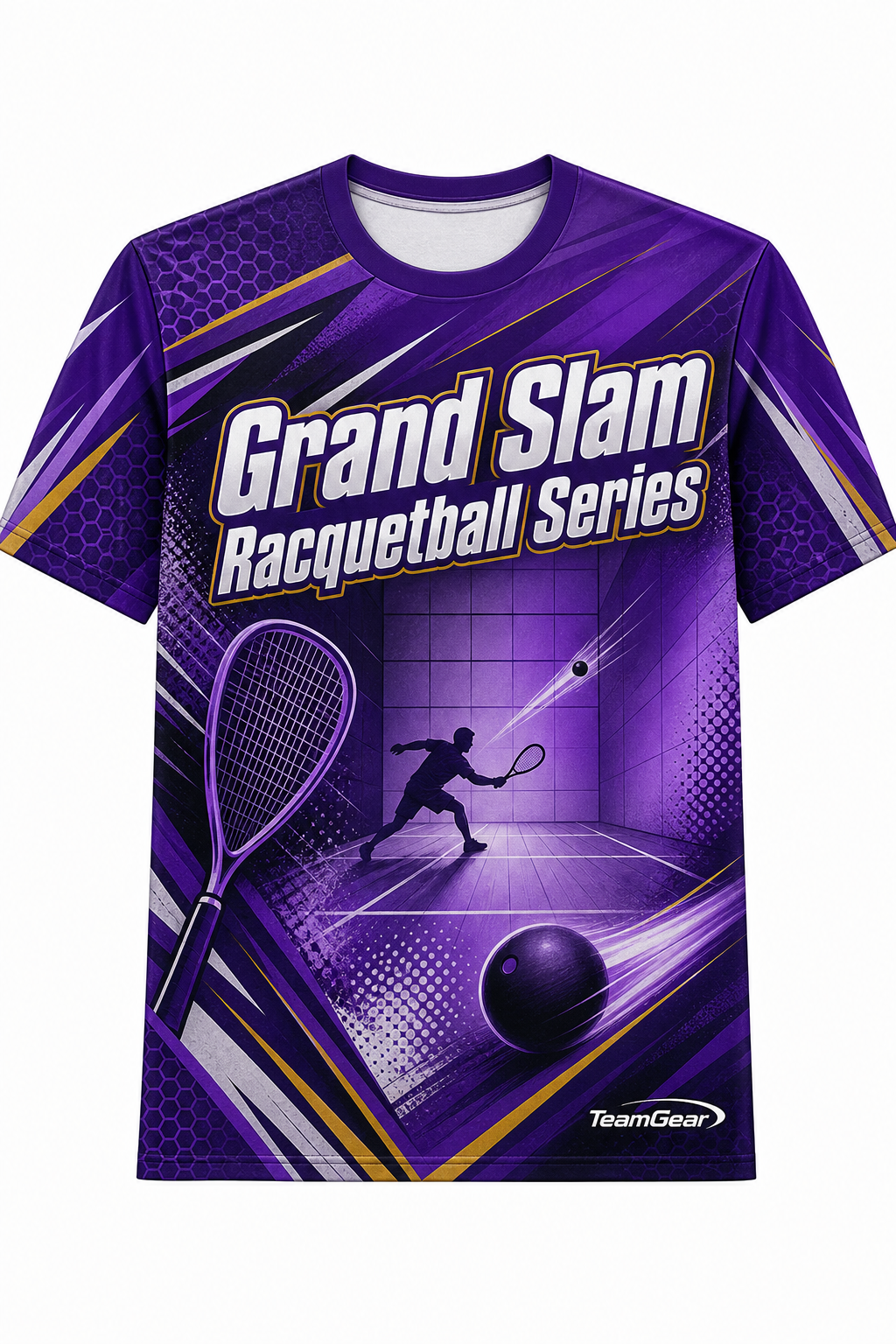 Grand Slam Racquetball Series Purple Racquetball Jersey design