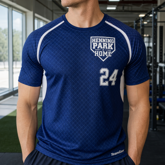 Henning Park Sport Compression Sleeve — custom team apparel worn on model — TeamGear Canada