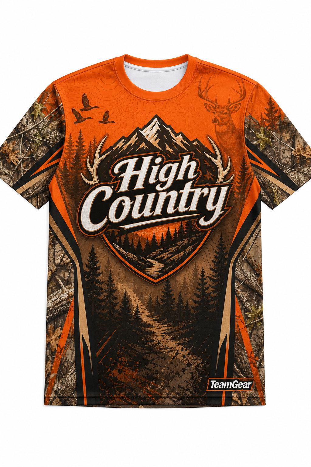 High Country Orange Hunting Jersey design