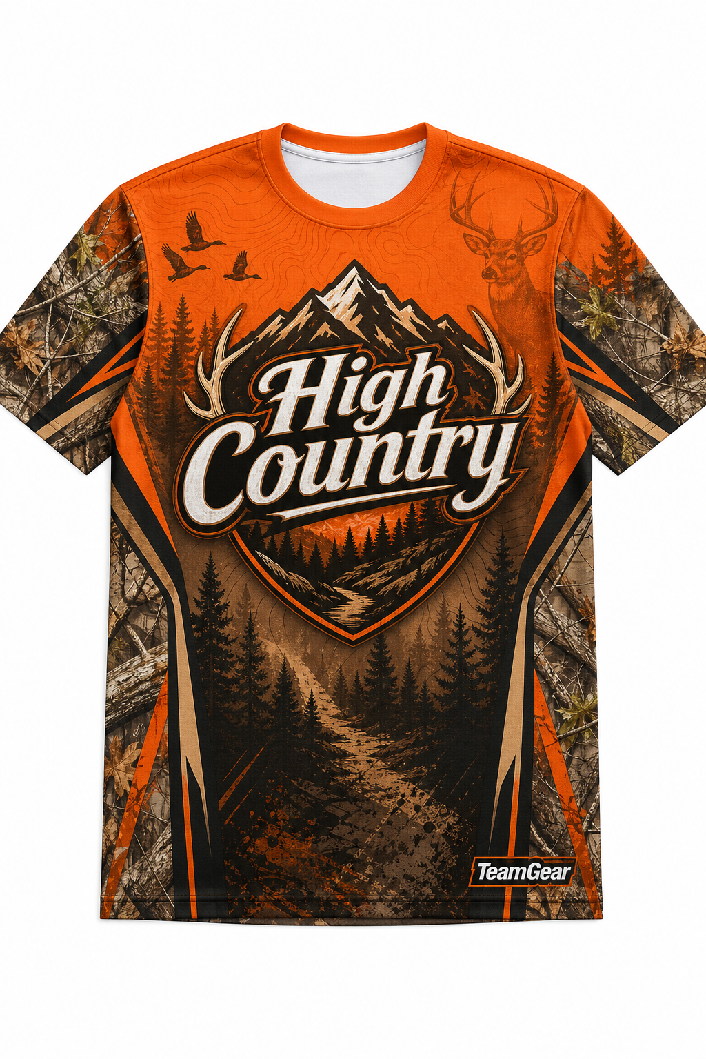 High Country Orange Hunting Jersey design