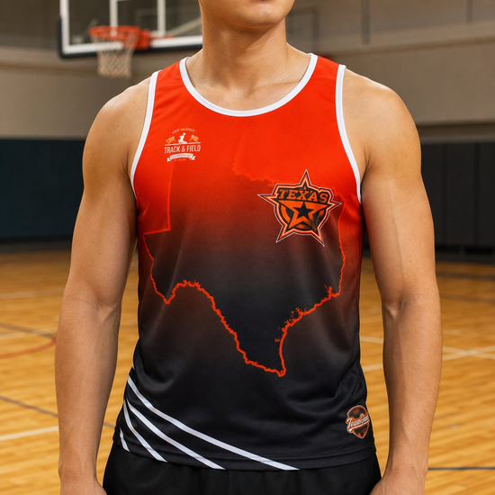 Custom Basketball Jerseys worn on model — TeamGear Canada