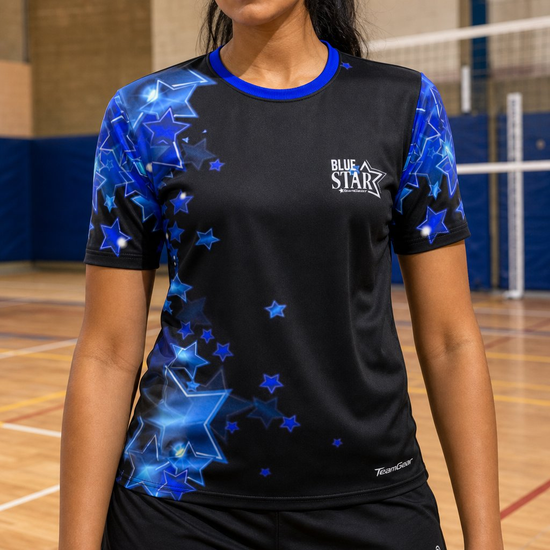 Custom Dodgeball Jerseys worn on model — TeamGear Canada
