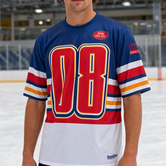 Custom Field Hockey Jerseys worn on model — TeamGear Canada