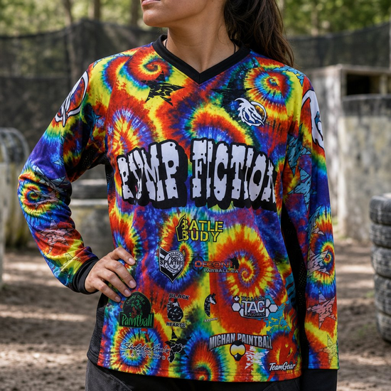 Custom Paintball Jerseys worn on model — TeamGear Canada