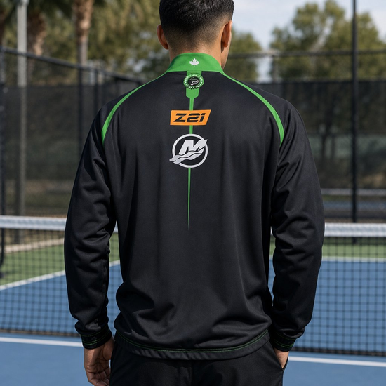 Custom Pickleball Jerseys — custom pickleball jersey worn on model — TeamGear Canada