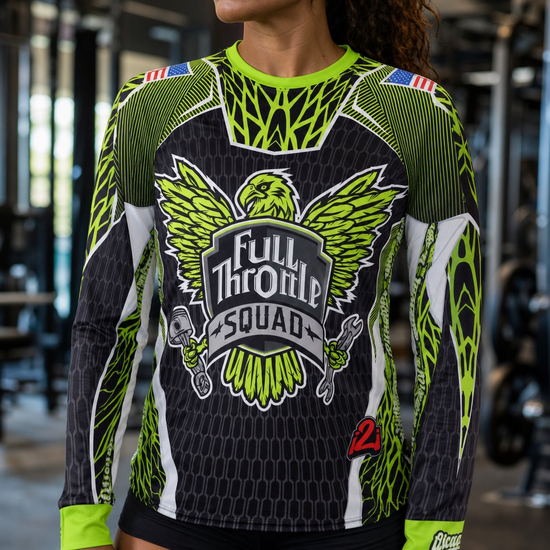 Custom Racing Jerseys — custom jersey worn on model — TeamGear Canada