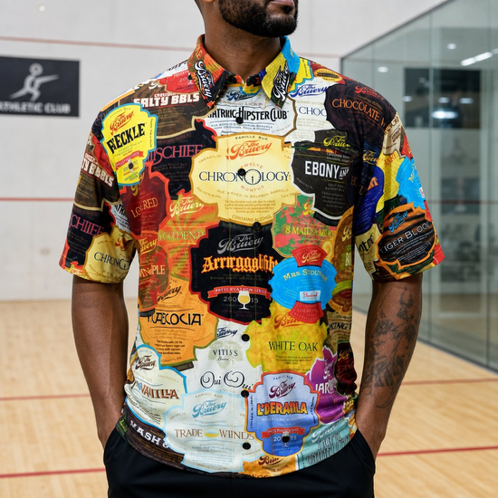 Custom Racquetball Jerseys — custom racquetball jersey worn on model — TeamGear Canada