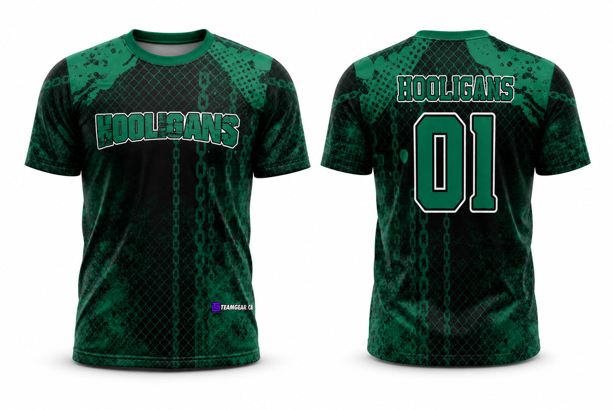 Hooligans Softball Jersey - front and back view