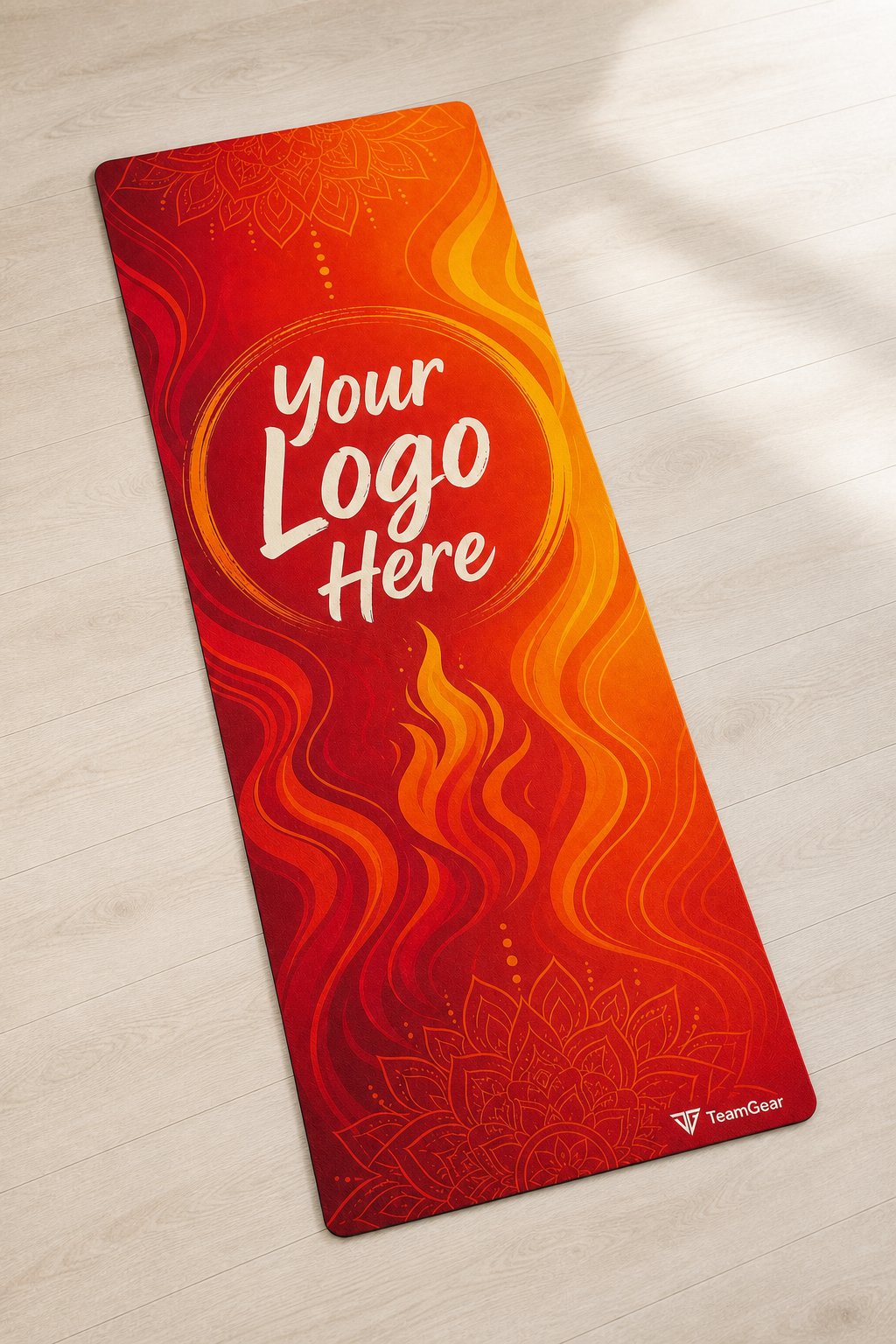Hot Yoga Flow Custom Yoga Mat — custom yoga mat studio product photo — TeamGear Canada