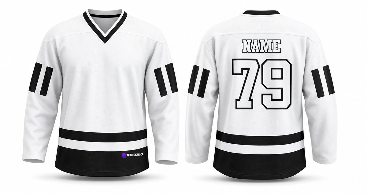 House League Hockey Jersey White/Black