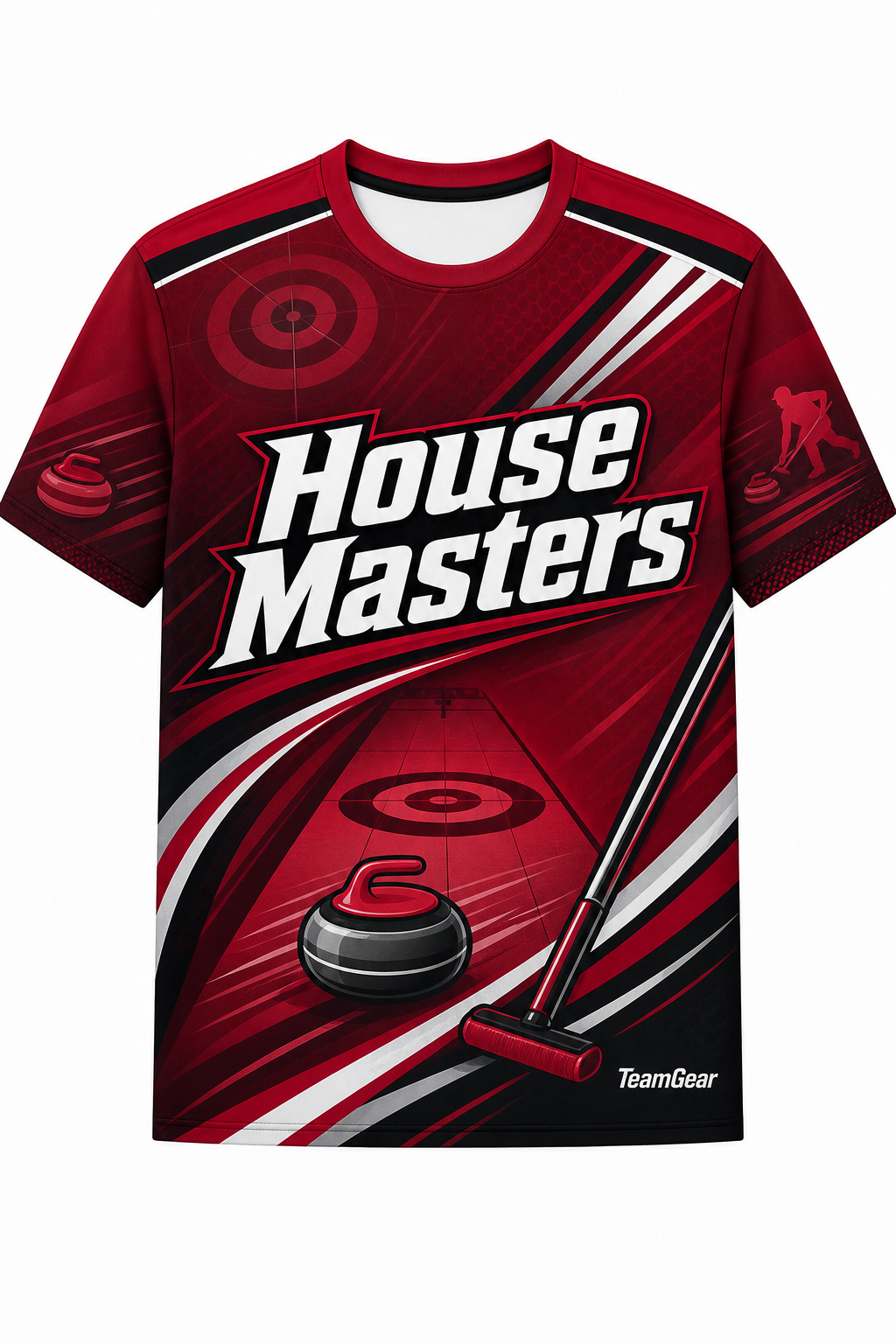 House Masters Crimson Curling Jersey design