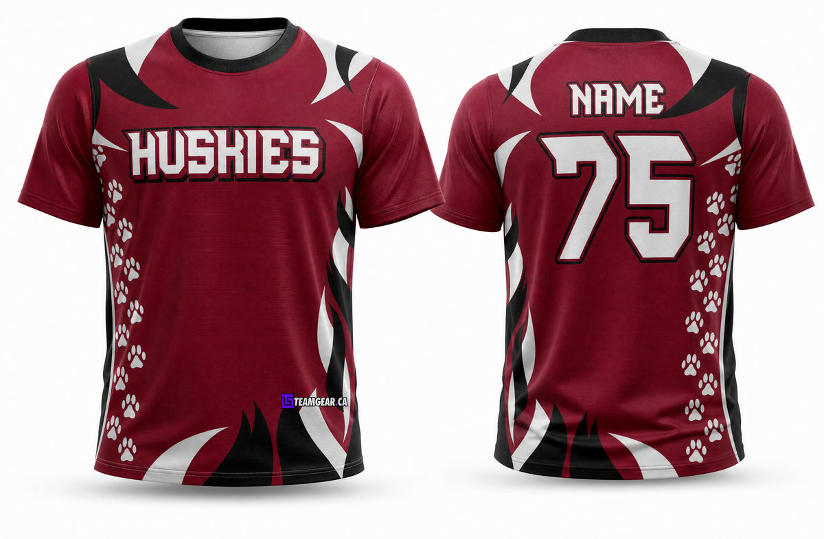 Huskies Softball Jersey - front and back view
