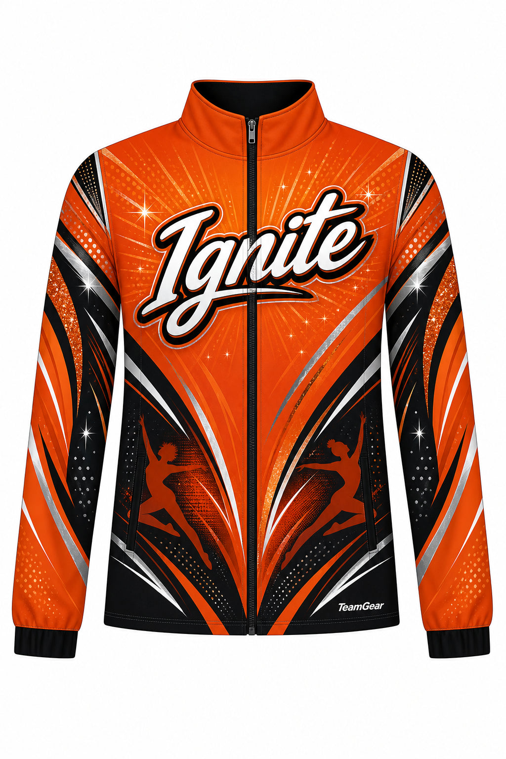 Ignite Orange Dance Jacket design