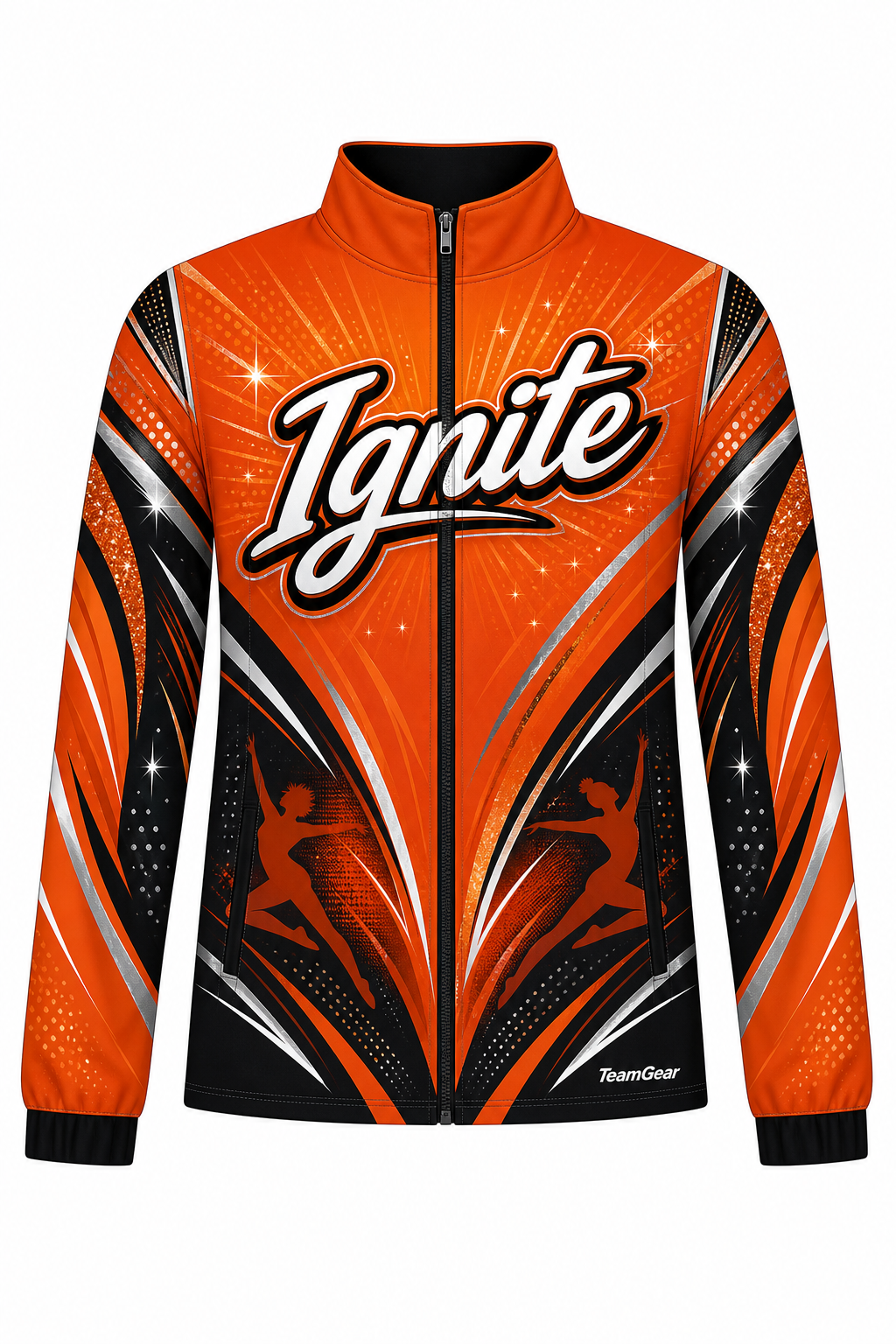 Ignite Orange Dance Jacket design