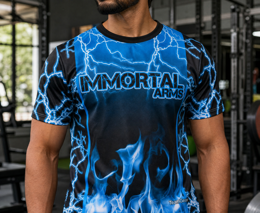 Immortal Arms Short Sleeve Jersey — custom jersey worn on model — TeamGear Canada