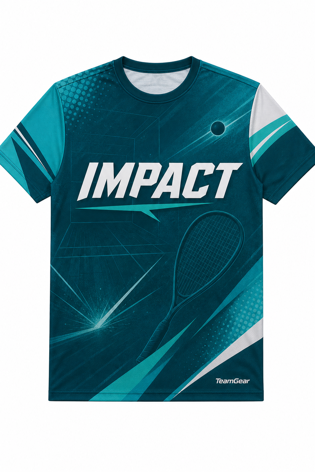 IMPACT Teal Racquetball Jersey design