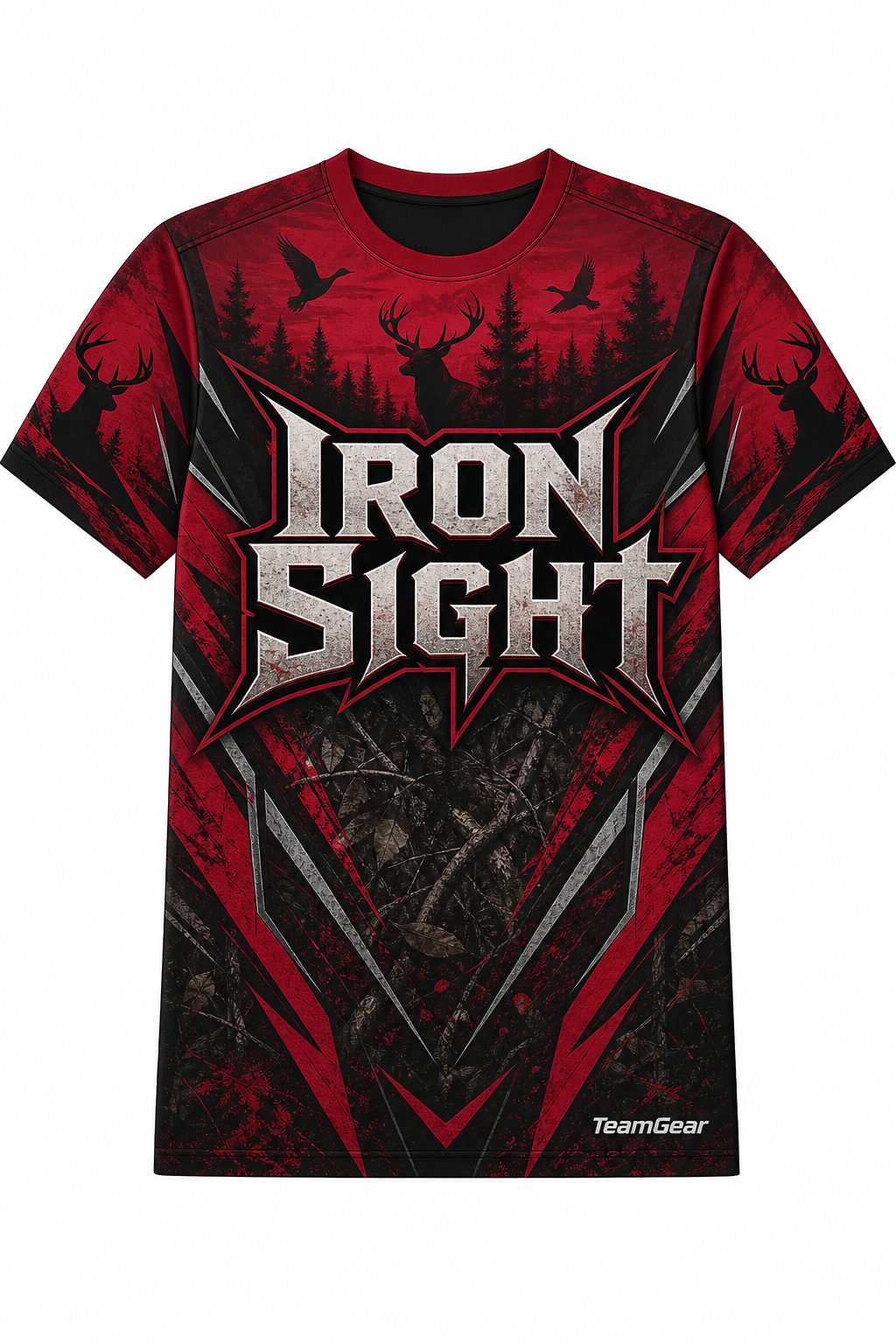 Iron Sight Crimson Hunting Jersey design