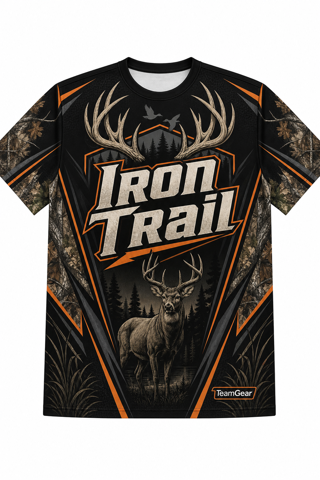 Iron Trail Black Hunting Jersey design