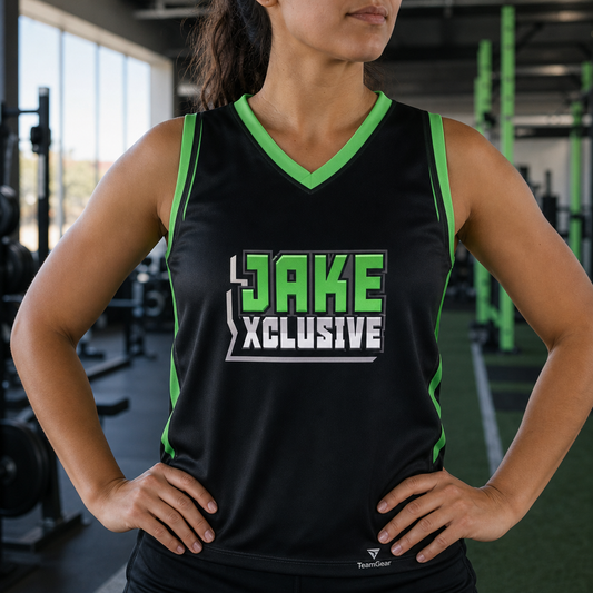 JakeXclusive Drink Koozie — custom team apparel worn on model — TeamGear Canada