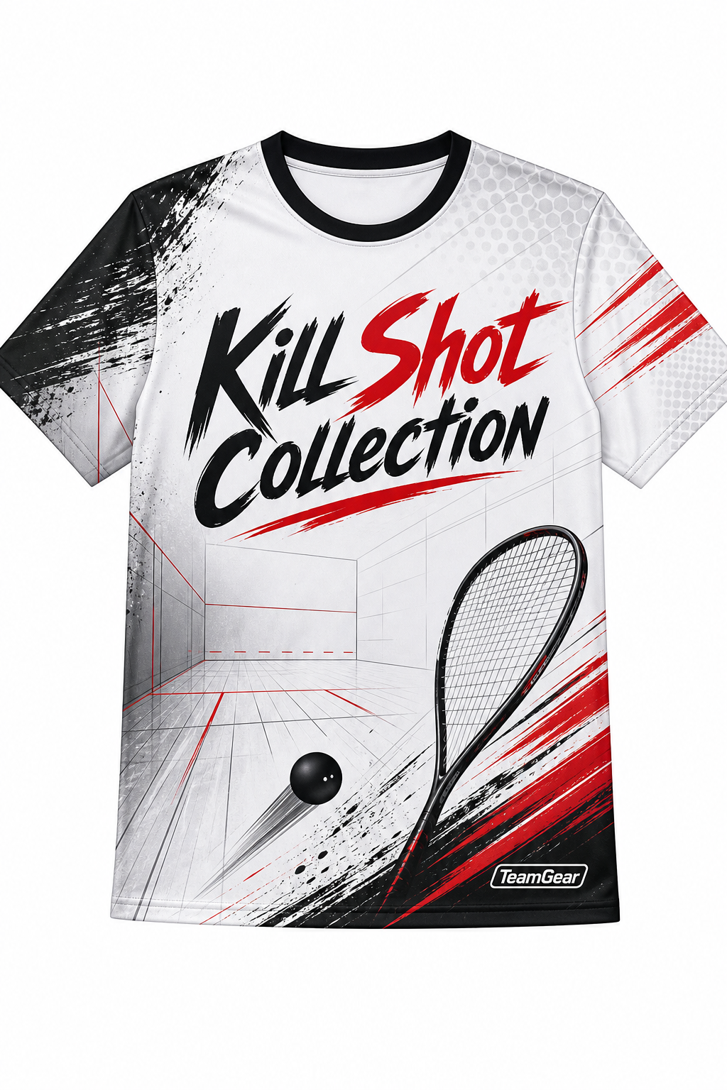 Kill Shot Collection White Racquetball Jersey design